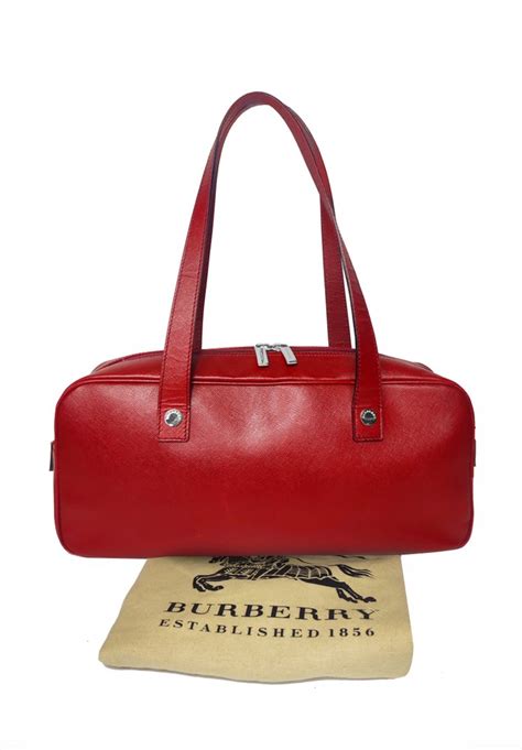 bauletto burberry rosso beije|Borse firmate da donna .